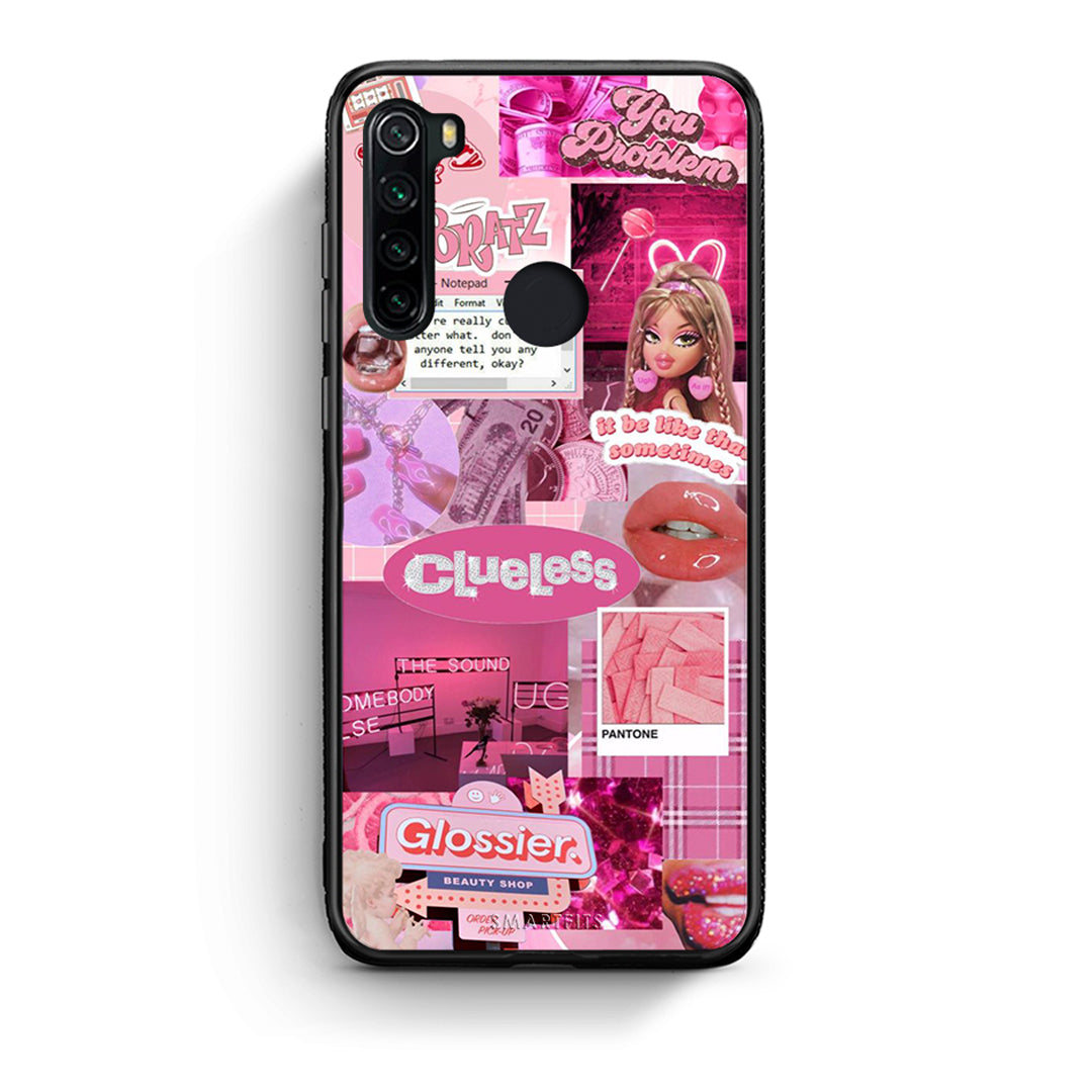 Xiaomi Redmi Note 8 Pink Love Θήκη Αγίου Βαλεντίνου από τη Smartfits με σχέδιο στο πίσω μέρος και μαύρο περίβλημα | Smartphone case with colorful back and black bezels by Smartfits