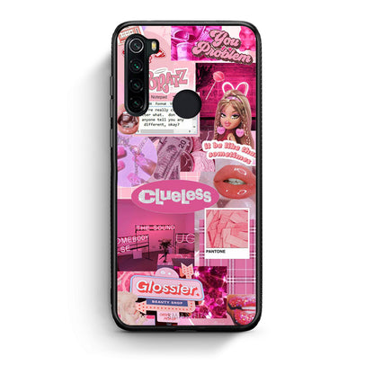 Xiaomi Redmi Note 8 Pink Love Θήκη Αγίου Βαλεντίνου από τη Smartfits με σχέδιο στο πίσω μέρος και μαύρο περίβλημα | Smartphone case with colorful back and black bezels by Smartfits