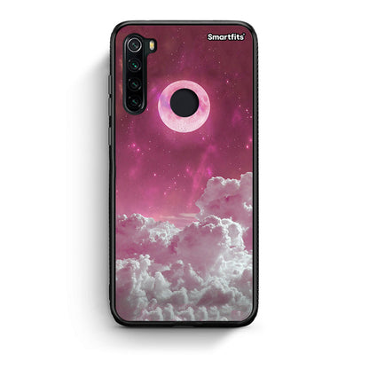 Xiaomi Redmi Note 8 Pink Moon Θήκη από τη Smartfits με σχέδιο στο πίσω μέρος και μαύρο περίβλημα | Smartphone case with colorful back and black bezels by Smartfits