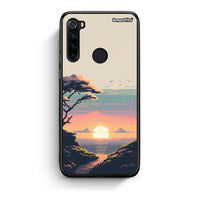 Thumbnail for Xiaomi Redmi Note 8 Pixel Sunset Θήκη από τη Smartfits με σχέδιο στο πίσω μέρος και μαύρο περίβλημα | Smartphone case with colorful back and black bezels by Smartfits