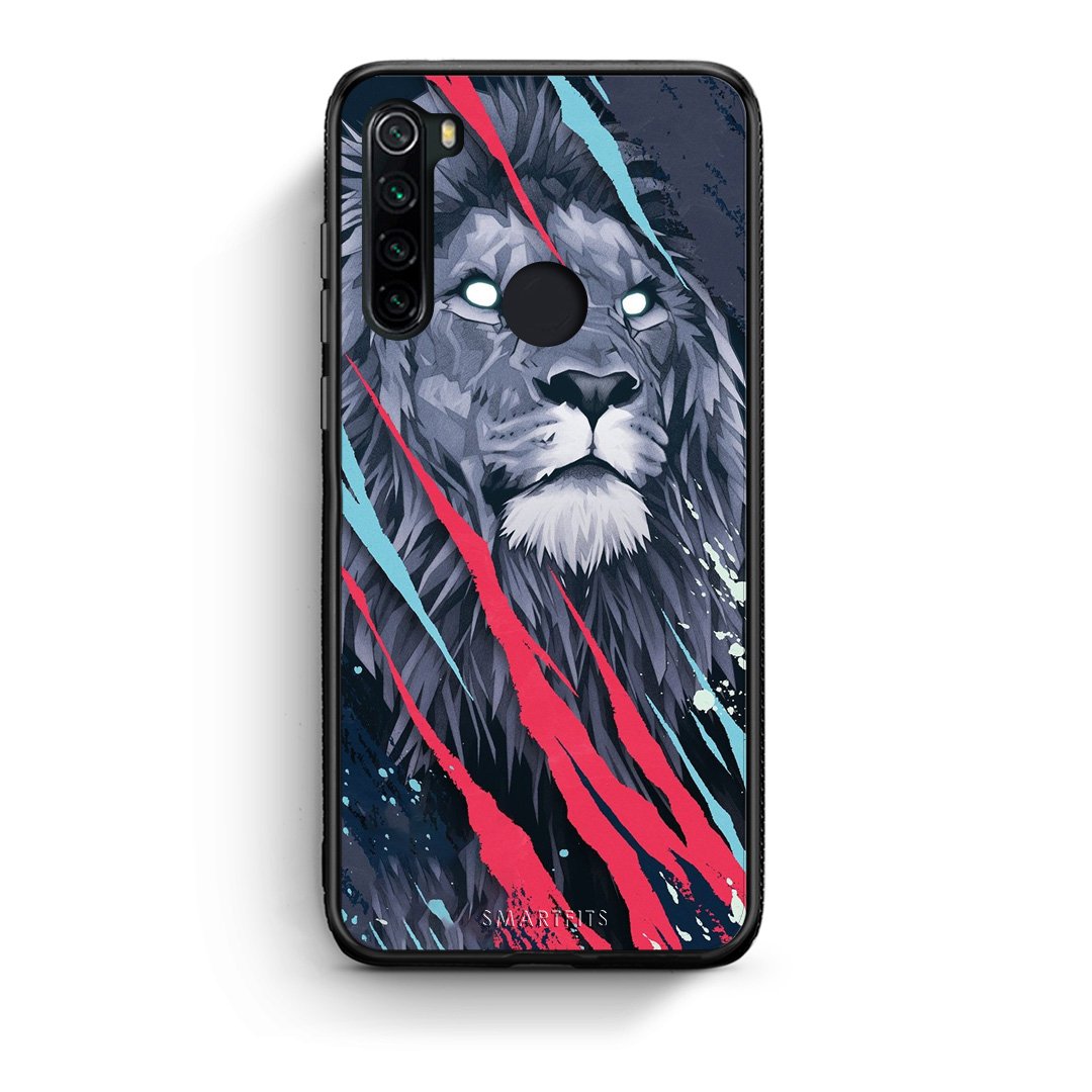 4 - Xiaomi Redmi Note 8 Lion Designer PopArt case, cover, bumper