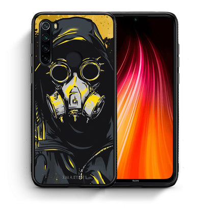 Θήκη Xiaomi Redmi Note 8 Mask PopArt από τη Smartfits με σχέδιο στο πίσω μέρος και μαύρο περίβλημα | Xiaomi Redmi Note 8 Mask PopArt case with colorful back and black bezels