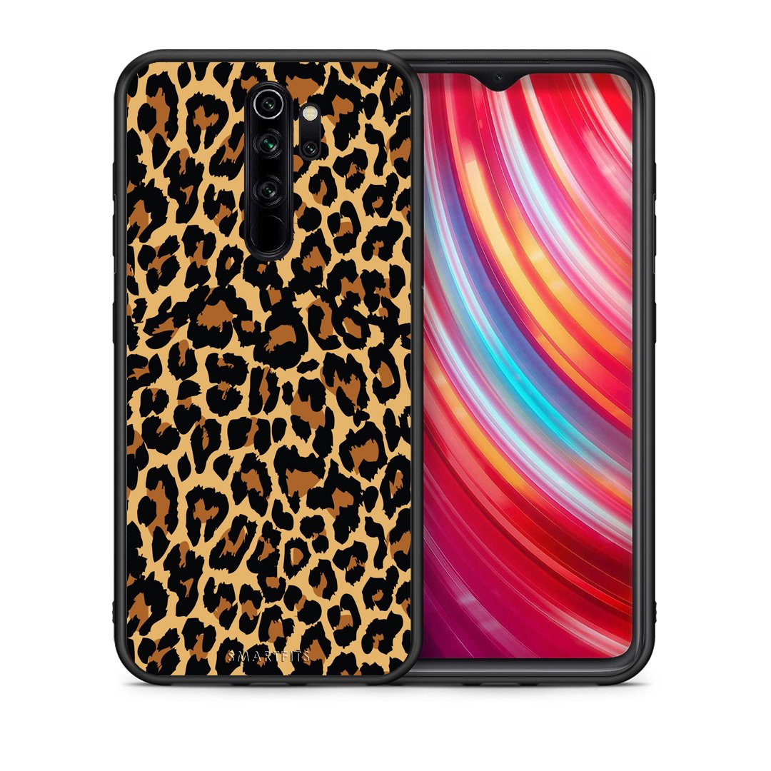 Θήκη Xiaomi Redmi Note 8 Pro Leopard Animal από τη Smartfits με σχέδιο στο πίσω μέρος και μαύρο περίβλημα | Xiaomi Redmi Note 8 Pro Leopard Animal case with colorful back and black bezels
