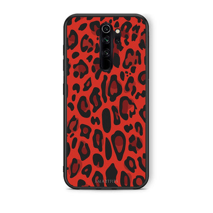 4 - Xiaomi Redmi Note 8 Pro Red Leopard Animal case, cover, bumper