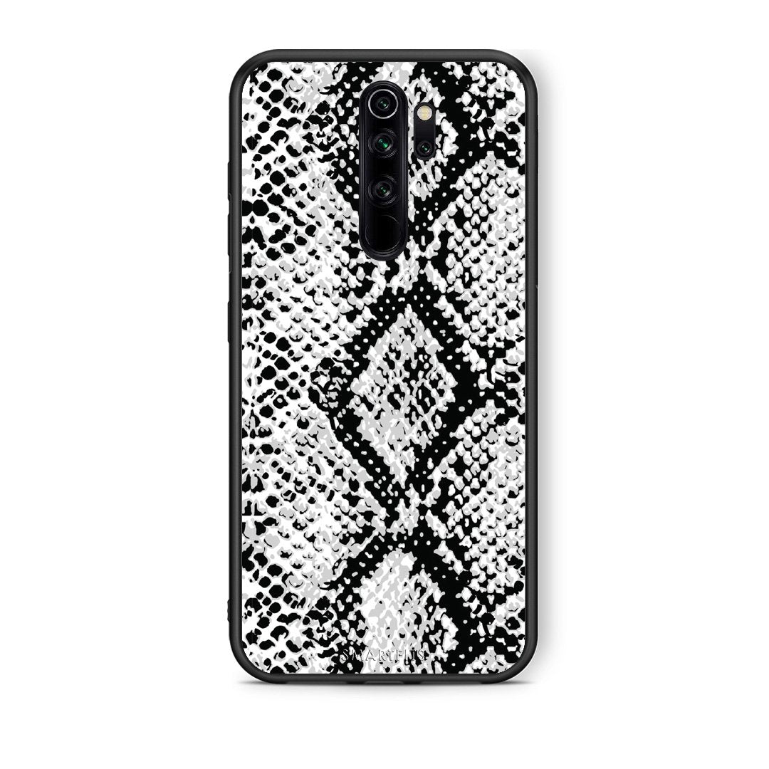 24 - Xiaomi Redmi Note 8 Pro White Snake Animal case, cover, bumper