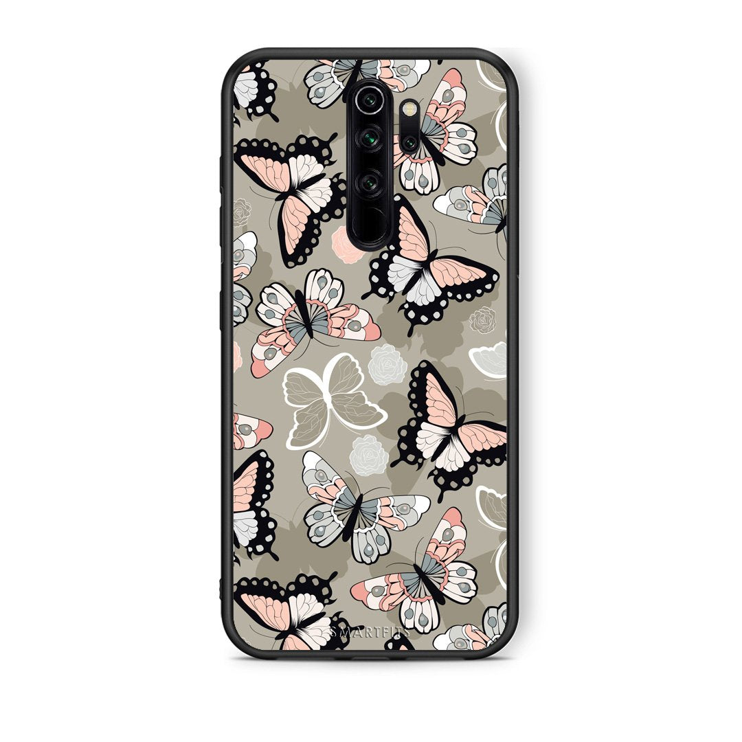 135 - Xiaomi Redmi Note 8 Pro Butterflies Boho case, cover, bumper