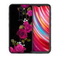 Thumbnail for Θήκη Xiaomi Redmi Note 8 Pro Red Roses Flower από τη Smartfits με σχέδιο στο πίσω μέρος και μαύρο περίβλημα | Xiaomi Redmi Note 8 Pro Red Roses Flower case with colorful back and black bezels