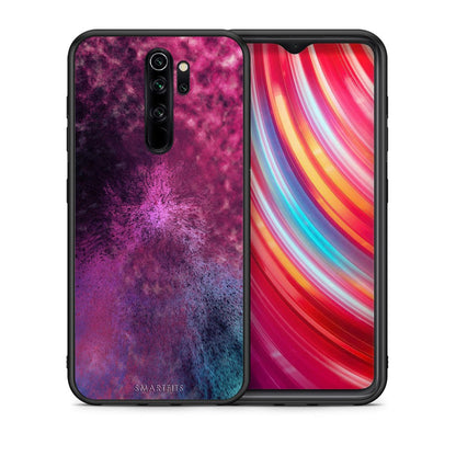 Θήκη Xiaomi Redmi Note 8 Pro Aurora Galaxy από τη Smartfits με σχέδιο στο πίσω μέρος και μαύρο περίβλημα | Xiaomi Redmi Note 8 Pro Aurora Galaxy case with colorful back and black bezels