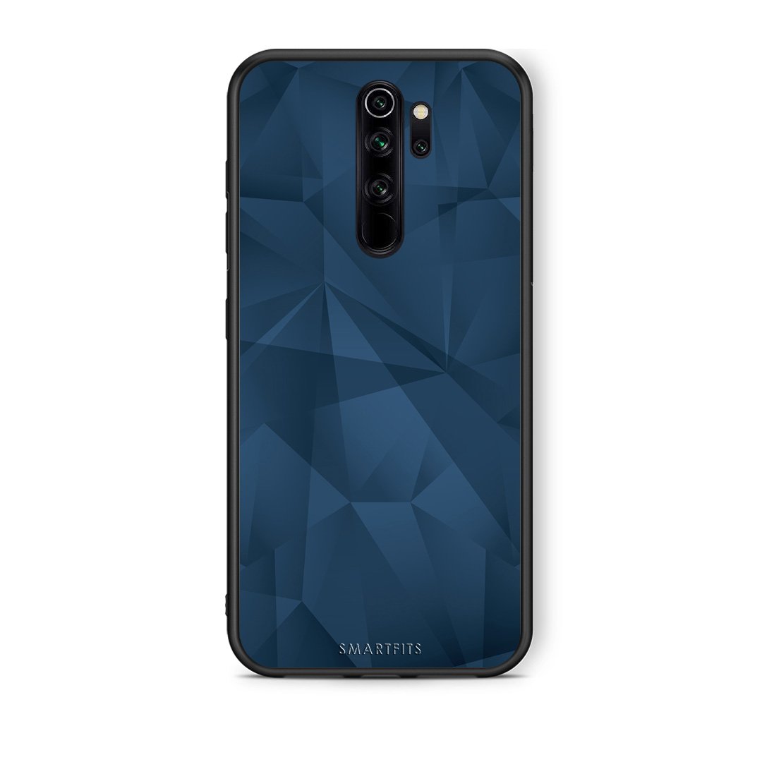 39 - Xiaomi Redmi Note 8 Pro Blue Abstract Geometric case, cover, bumper