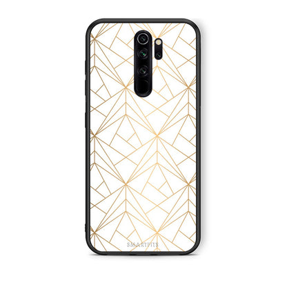 111 - Xiaomi Redmi Note 8 Pro Luxury White Geometric case, cover, bumper