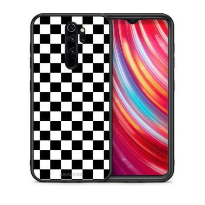 Θήκη Xiaomi Redmi Note 8 Pro Squares Geometric από τη Smartfits με σχέδιο στο πίσω μέρος και μαύρο περίβλημα | Xiaomi Redmi Note 8 Pro Squares Geometric case with colorful back and black bezels