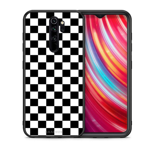 Θήκη Xiaomi Redmi Note 8 Pro Squares Geometric από τη Smartfits με σχέδιο στο πίσω μέρος και μαύρο περίβλημα | Xiaomi Redmi Note 8 Pro Squares Geometric case with colorful back and black bezels