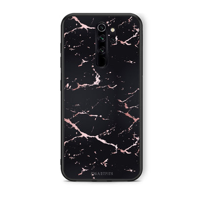 4 - Xiaomi Redmi Note 8 Pro Black Rosegold Marble case, cover, bumper