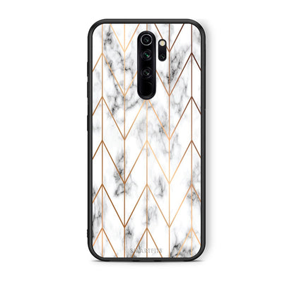 44 - Xiaomi Redmi Note 8 Pro Gold Geometric Marble case, cover, bumper