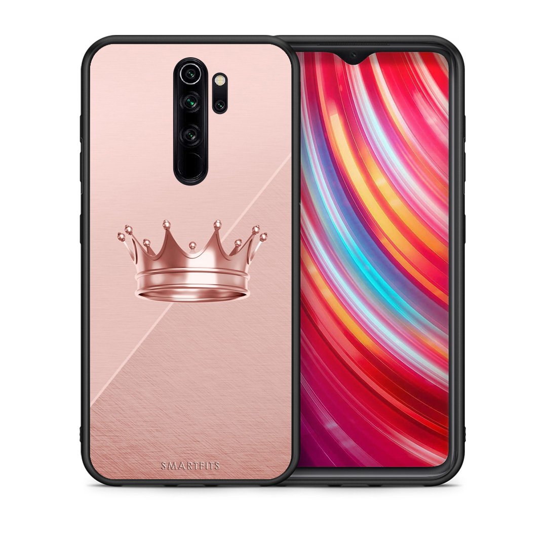 Θήκη Xiaomi Redmi Note 8 Pro Crown Minimal από τη Smartfits με σχέδιο στο πίσω μέρος και μαύρο περίβλημα | Xiaomi Redmi Note 8 Pro Crown Minimal case with colorful back and black bezels