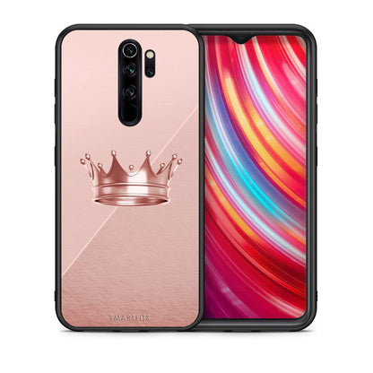 Θήκη Xiaomi Redmi Note 8 Pro Crown Minimal από τη Smartfits με σχέδιο στο πίσω μέρος και μαύρο περίβλημα | Xiaomi Redmi Note 8 Pro Crown Minimal case with colorful back and black bezels