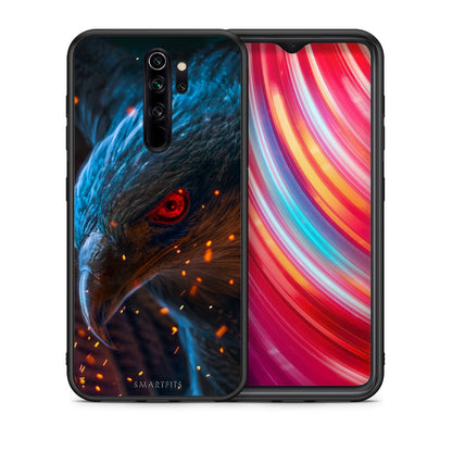 Θήκη Xiaomi Redmi Note 8 Pro Eagle PopArt από τη Smartfits με σχέδιο στο πίσω μέρος και μαύρο περίβλημα | Xiaomi Redmi Note 8 Pro Eagle PopArt case with colorful back and black bezels