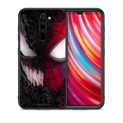 Θήκη Xiaomi Redmi Note 8 Pro SpiderVenom PopArt από τη Smartfits με σχέδιο στο πίσω μέρος και μαύρο περίβλημα | Xiaomi Redmi Note 8 Pro SpiderVenom PopArt case with colorful back and black bezels