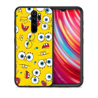 Thumbnail for Θήκη Xiaomi Redmi Note 8 Pro Sponge PopArt από τη Smartfits με σχέδιο στο πίσω μέρος και μαύρο περίβλημα | Xiaomi Redmi Note 8 Pro Sponge PopArt case with colorful back and black bezels