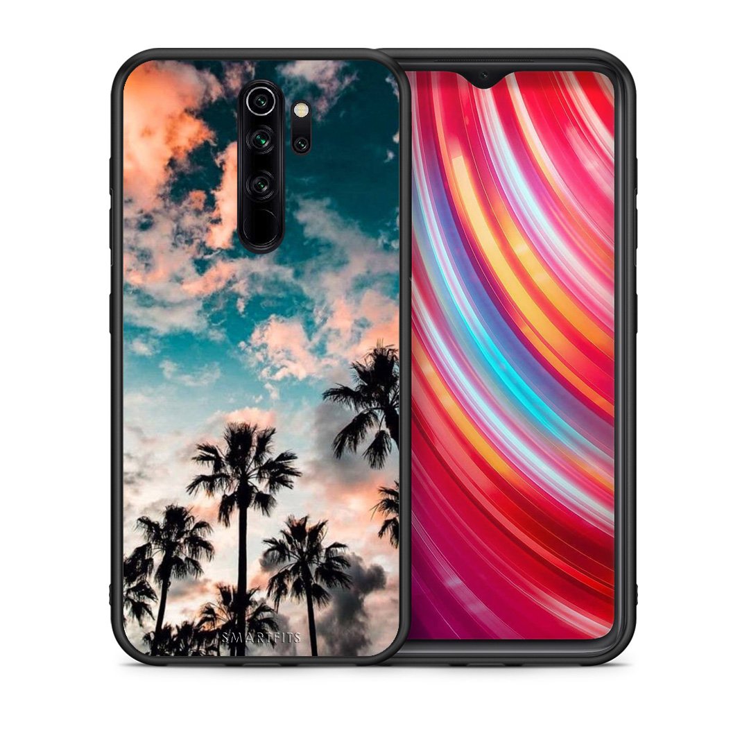 Θήκη Xiaomi Redmi Note 8 Pro Sky Summer από τη Smartfits με σχέδιο στο πίσω μέρος και μαύρο περίβλημα | Xiaomi Redmi Note 8 Pro Sky Summer case with colorful back and black bezels