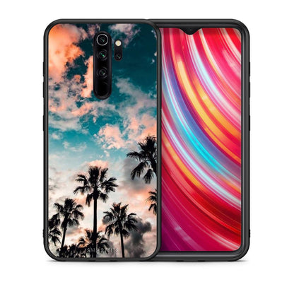Θήκη Xiaomi Redmi Note 8 Pro Sky Summer από τη Smartfits με σχέδιο στο πίσω μέρος και μαύρο περίβλημα | Xiaomi Redmi Note 8 Pro Sky Summer case with colorful back and black bezels