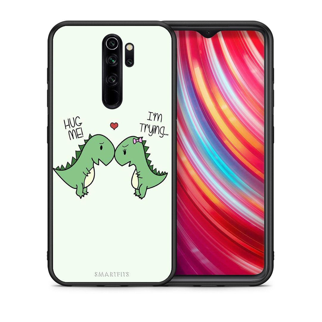 Θήκη Xiaomi Redmi Note 8 Pro Rex Valentine από τη Smartfits με σχέδιο στο πίσω μέρος και μαύρο περίβλημα | Xiaomi Redmi Note 8 Pro Rex Valentine case with colorful back and black bezels