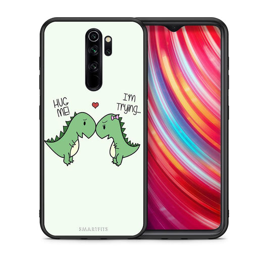 Θήκη Xiaomi Redmi Note 8 Pro Rex Valentine από τη Smartfits με σχέδιο στο πίσω μέρος και μαύρο περίβλημα | Xiaomi Redmi Note 8 Pro Rex Valentine case with colorful back and black bezels