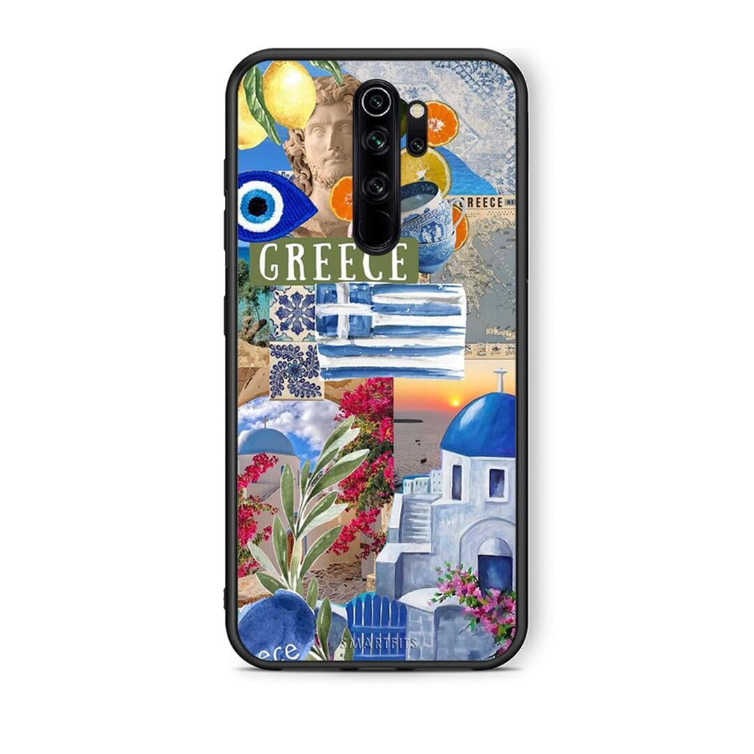 Xiaomi Redmi Note 8 Pro All Greek Θήκη από τη Smartfits με σχέδιο στο πίσω μέρος και μαύρο περίβλημα | Smartphone case with colorful back and black bezels by Smartfits