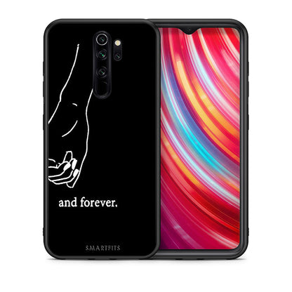 Θήκη Αγίου Βαλεντίνου Xiaomi Redmi Note 8 Pro Always & Forever 2 από τη Smartfits με σχέδιο στο πίσω μέρος και μαύρο περίβλημα | Xiaomi Redmi Note 8 Pro Always & Forever 2 case with colorful back and black bezels