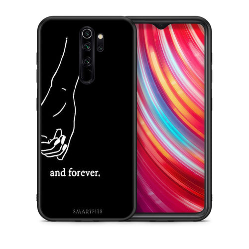 Θήκη Αγίου Βαλεντίνου Xiaomi Redmi Note 8 Pro Always & Forever 2 από τη Smartfits με σχέδιο στο πίσω μέρος και μαύρο περίβλημα | Xiaomi Redmi Note 8 Pro Always & Forever 2 case with colorful back and black bezels