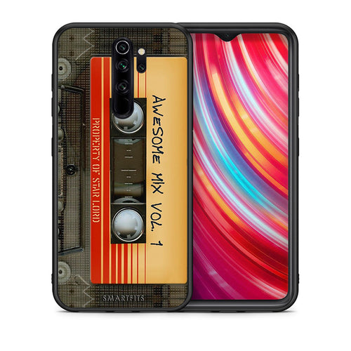 Θήκη Xiaomi Redmi Note 8 Pro Awesome Mix από τη Smartfits με σχέδιο στο πίσω μέρος και μαύρο περίβλημα | Xiaomi Redmi Note 8 Pro Awesome Mix case with colorful back and black bezels