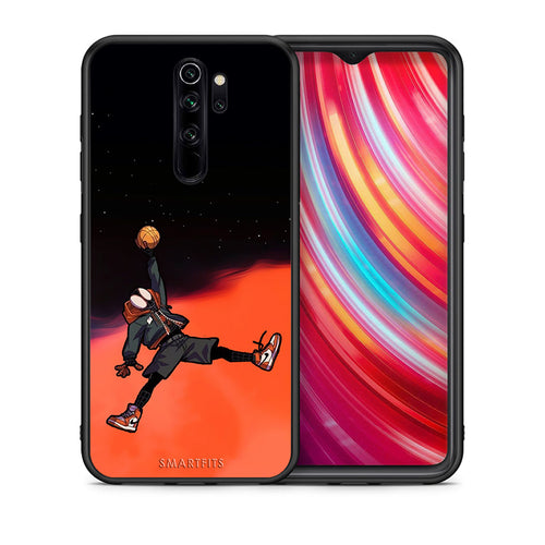 Θήκη Xiaomi Redmi Note 8 Pro Basketball Hero από τη Smartfits με σχέδιο στο πίσω μέρος και μαύρο περίβλημα | Xiaomi Redmi Note 8 Pro Basketball Hero case with colorful back and black bezels