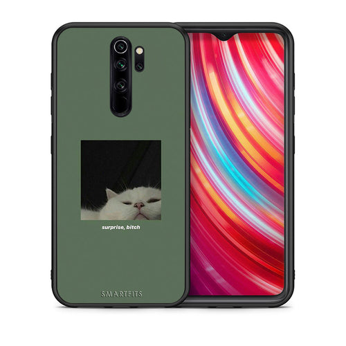 Θήκη Xiaomi Redmi Note 8 Pro Bitch Surprise από τη Smartfits με σχέδιο στο πίσω μέρος και μαύρο περίβλημα | Xiaomi Redmi Note 8 Pro Bitch Surprise case with colorful back and black bezels