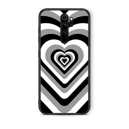 Xiaomi Redmi Note 8 Pro Black Hearts θήκη από τη Smartfits με σχέδιο στο πίσω μέρος και μαύρο περίβλημα | Smartphone case with colorful back and black bezels by Smartfits
