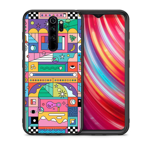 Θήκη Xiaomi Redmi Note 8 Pro Bubbles Soap από τη Smartfits με σχέδιο στο πίσω μέρος και μαύρο περίβλημα | Xiaomi Redmi Note 8 Pro Bubbles Soap case with colorful back and black bezels