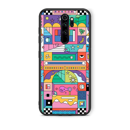 Xiaomi Redmi Note 8 Pro Bubbles Soap θήκη από τη Smartfits με σχέδιο στο πίσω μέρος και μαύρο περίβλημα | Smartphone case with colorful back and black bezels by Smartfits