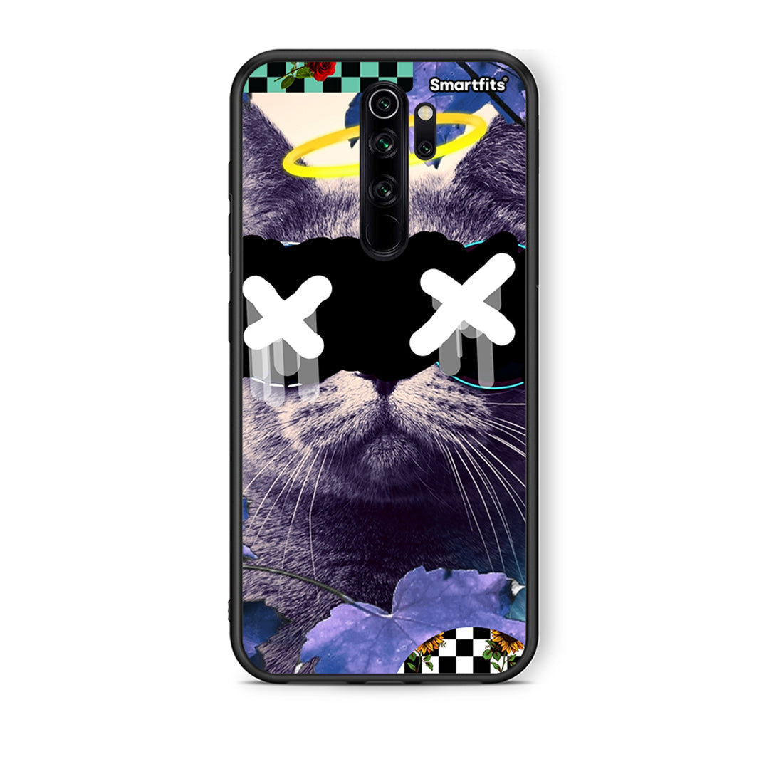 Xiaomi Redmi Note 8 Pro Cat Collage θήκη από τη Smartfits με σχέδιο στο πίσω μέρος και μαύρο περίβλημα | Smartphone case with colorful back and black bezels by Smartfits