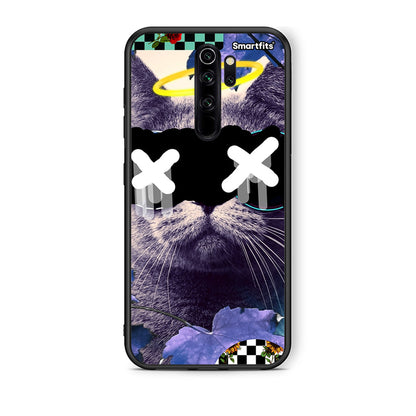 Xiaomi Redmi Note 8 Pro Cat Collage θήκη από τη Smartfits με σχέδιο στο πίσω μέρος και μαύρο περίβλημα | Smartphone case with colorful back and black bezels by Smartfits