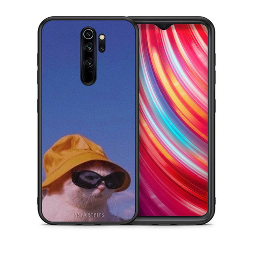 Θήκη Xiaomi Redmi Note 8 Pro Cat Diva από τη Smartfits με σχέδιο στο πίσω μέρος και μαύρο περίβλημα | Xiaomi Redmi Note 8 Pro Cat Diva case with colorful back and black bezels