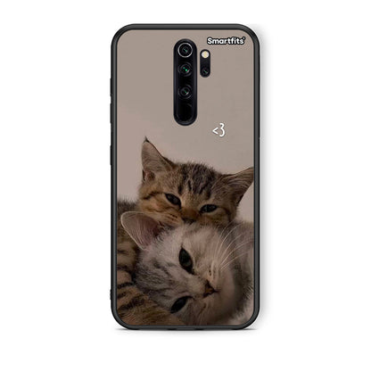 Xiaomi Redmi Note 8 Pro Cats In Love Θήκη από τη Smartfits με σχέδιο στο πίσω μέρος και μαύρο περίβλημα | Smartphone case with colorful back and black bezels by Smartfits