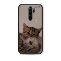 Thumbnail for Xiaomi Redmi Note 8 Pro Cats In Love Θήκη από τη Smartfits με σχέδιο στο πίσω μέρος και μαύρο περίβλημα | Smartphone case with colorful back and black bezels by Smartfits