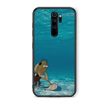 Xiaomi Redmi Note 8 Pro Clean The Ocean Θήκη από τη Smartfits με σχέδιο στο πίσω μέρος και μαύρο περίβλημα | Smartphone case with colorful back and black bezels by Smartfits
