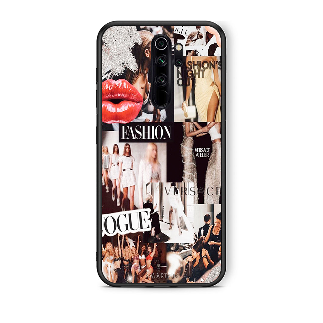 Xiaomi Redmi Note 8 Pro Collage Fashion Θήκη Αγίου Βαλεντίνου από τη Smartfits με σχέδιο στο πίσω μέρος και μαύρο περίβλημα | Smartphone case with colorful back and black bezels by Smartfits