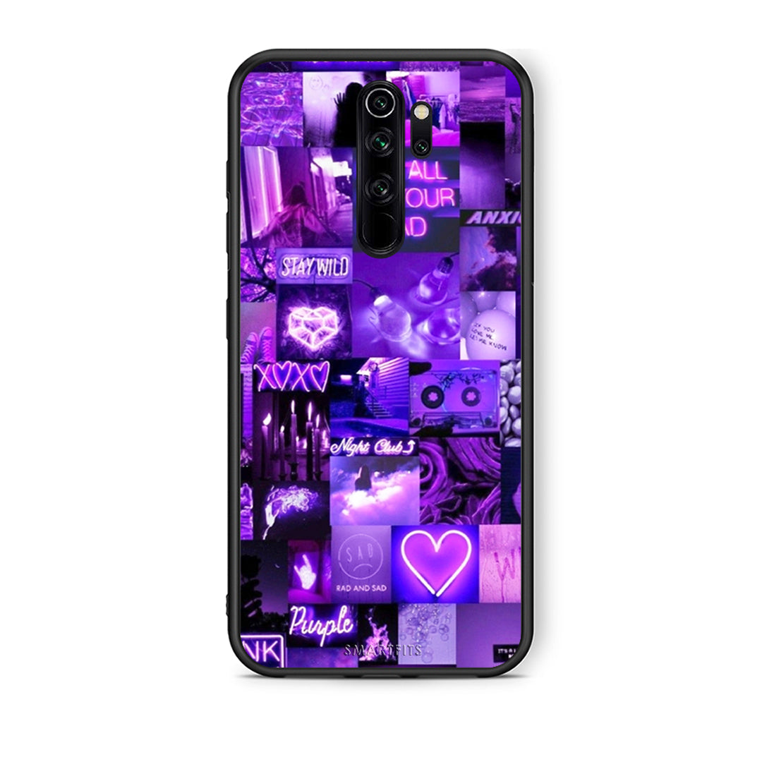 Xiaomi Redmi Note 8 Pro Collage Stay Wild Θήκη Αγίου Βαλεντίνου από τη Smartfits με σχέδιο στο πίσω μέρος και μαύρο περίβλημα | Smartphone case with colorful back and black bezels by Smartfits