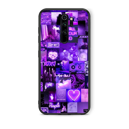 Xiaomi Redmi Note 8 Pro Collage Stay Wild Θήκη Αγίου Βαλεντίνου από τη Smartfits με σχέδιο στο πίσω μέρος και μαύρο περίβλημα | Smartphone case with colorful back and black bezels by Smartfits