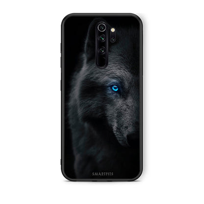 Xiaomi Redmi Note 8 Pro Dark Wolf θήκη από τη Smartfits με σχέδιο στο πίσω μέρος και μαύρο περίβλημα | Smartphone case with colorful back and black bezels by Smartfits