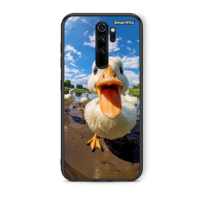 Xiaomi Redmi Note 8 Pro Duck Face θήκη από τη Smartfits με σχέδιο στο πίσω μέρος και μαύρο περίβλημα | Smartphone case with colorful back and black bezels by Smartfits