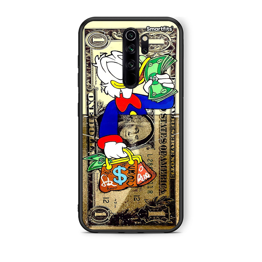 Xiaomi Redmi Note 8 Pro Duck Money Θήκη από τη Smartfits με σχέδιο στο πίσω μέρος και μαύρο περίβλημα | Smartphone case with colorful back and black bezels by Smartfits