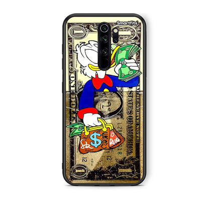 Xiaomi Redmi Note 8 Pro Duck Money Θήκη από τη Smartfits με σχέδιο στο πίσω μέρος και μαύρο περίβλημα | Smartphone case with colorful back and black bezels by Smartfits