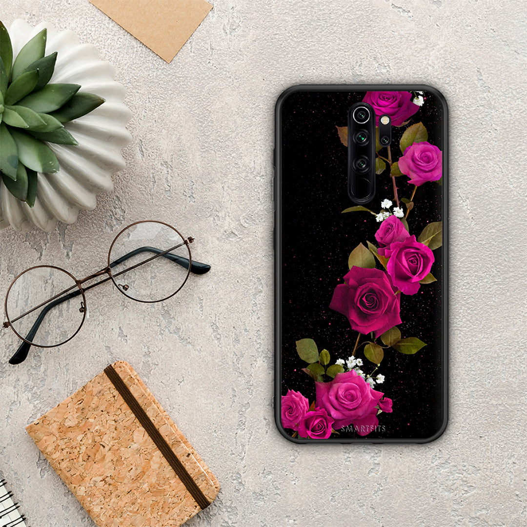 Flower Red Roses - Xiaomi Redmi Note 8 Pro θήκη